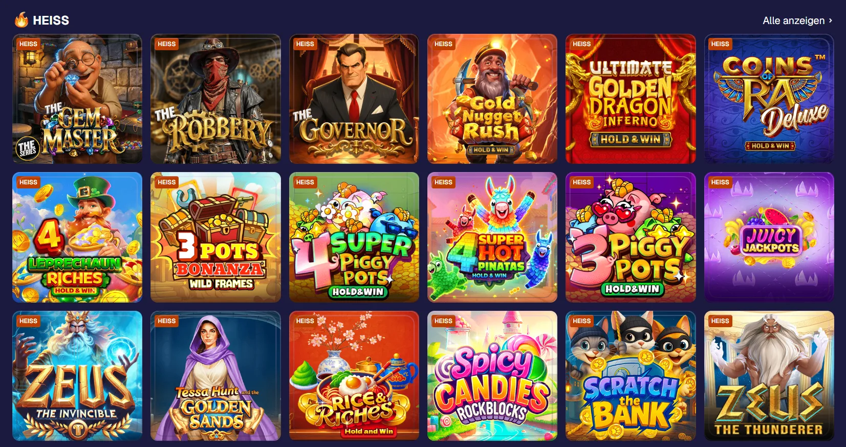 Rocky Casino Spiele